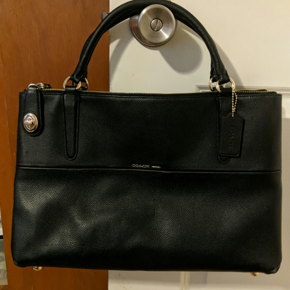 Black coach borough bag